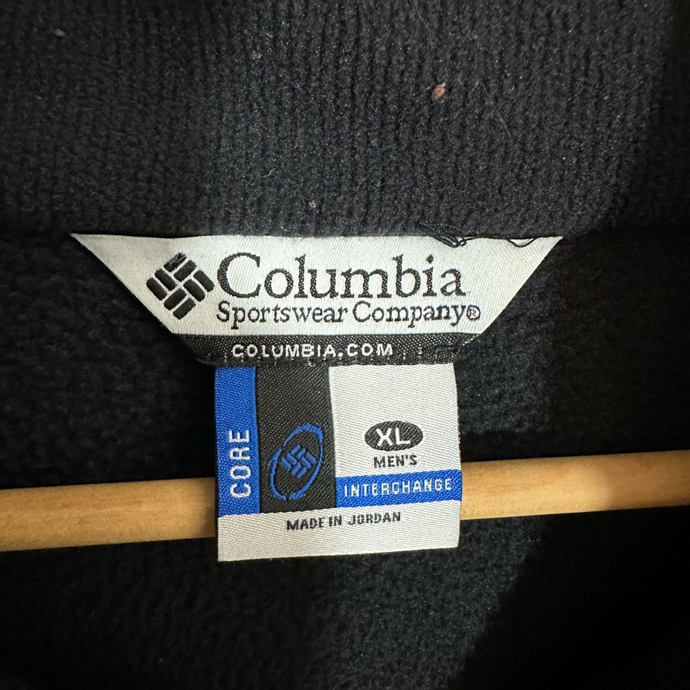Columbia Interchange Core Black Fleece Vest Full Zip Up Mens XL Outdoor - Picture 2 of 6